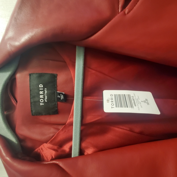Red Leather Jacket - Picture 2 of 3